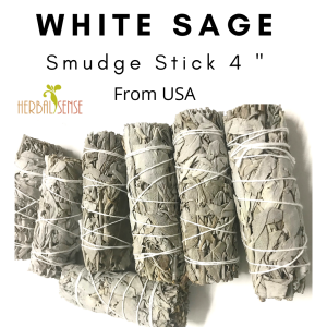 SI White Sage Smudge Stick (4 inch) Purifying Cleansing Boost the energy