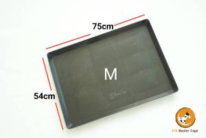 ถาดพลาสติก พร้อมส่ง มีสีขาว ดำ ถาด size m 54 x75 สูง 4 cm เนื้อหนา ถาดรองกรง ถาด