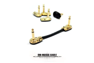 สายพ่วงเอฟเฟค MOGAMI 2524 + หัวแพนเค็ก DM-MUSIC CABLE รุ่น DM-PBGG ความยาว 10-50 ซม. ราคาต่อ 1 เส้น
