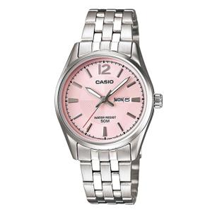 CASIO ORIGINAL - CASIO LTP-1335D-5AVDF - Analog Enticer - NEW - WOMEN - Stainless - Silver Pink - Jam dunia JD19ST # Jam Tangan Wanita Cewek Anti Air Digital Analog + CASIO LTP 1335D 5A LTP-1335D 1335 D LTP1335 LTP-1335 LTP1335D LTP-1335D-5A $ WR5 STS KC7