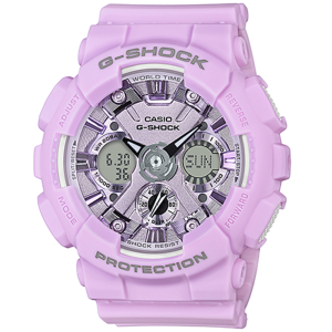 CASIO ORIGINAL - CASIO G-SHOCK GMA-S120DP-6A - WANITA - Resin - Jam dunia JD19 # Jam Tangan Wanita Cewek Anti Air Watch G SHOCK GSHOCK GSHOK DIGITAL ANALOG + CASIO  GMA S120DP 6A GMA-S120DP S 120 DP GMAS120 GMA-S120 GMAS120DP GMA-120 $ WR2 STR BS7