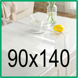 (1mm สี่เหลี่ยมผืนผ้าโปร่งใส) PVC ห้องครัวคริสตัลใสที่ป้องกันโต๊ะสำหรับโต๊ะในห้องอาหาร แผ่นพลาสติกป้องกันแผ่นไวนิลผ้าคลุมโต๊ะ