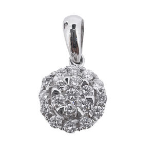 Liontin Circle Diamond Goldmart Pendant - SP 0723W