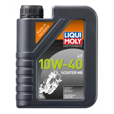 Liqui Moly Motorbike Scooter 4-Stroke SL/JASO MB 10W40 Synthetic Motorcycle Engine Oil (1 Liter)