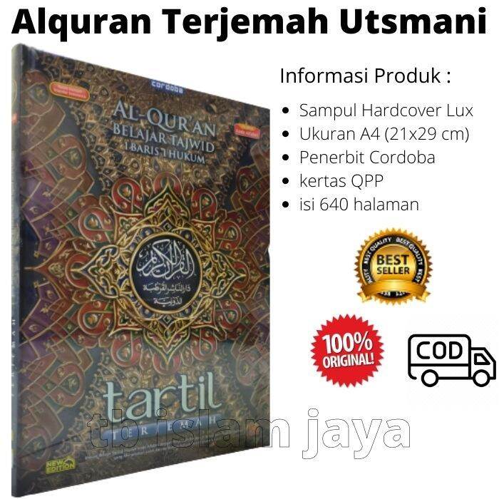 Al Quran Terjemah Latin Tartil A4 Alquran Tajwid Warna Alkuran Cordoba ...