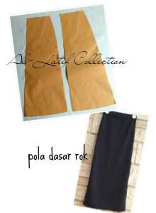 Pola instan/ pola jiplak dasar rok