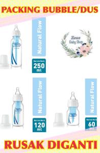 Dr Browns PP Natural Flow STANDARD BOTTLE Botol Susu | Dr.Browns botol susu natural flow 60ml 120ml 260ml selang biru