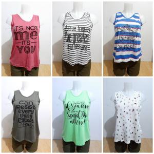 BUNDLE WOMENS EVERYDAY SANDO - WOMENS TOP - LADIES SANDO - ASSORTED TANK TOP -  TRENDY SUMMER SANDO - PANGKABUHAYAN - WHOLESALE
