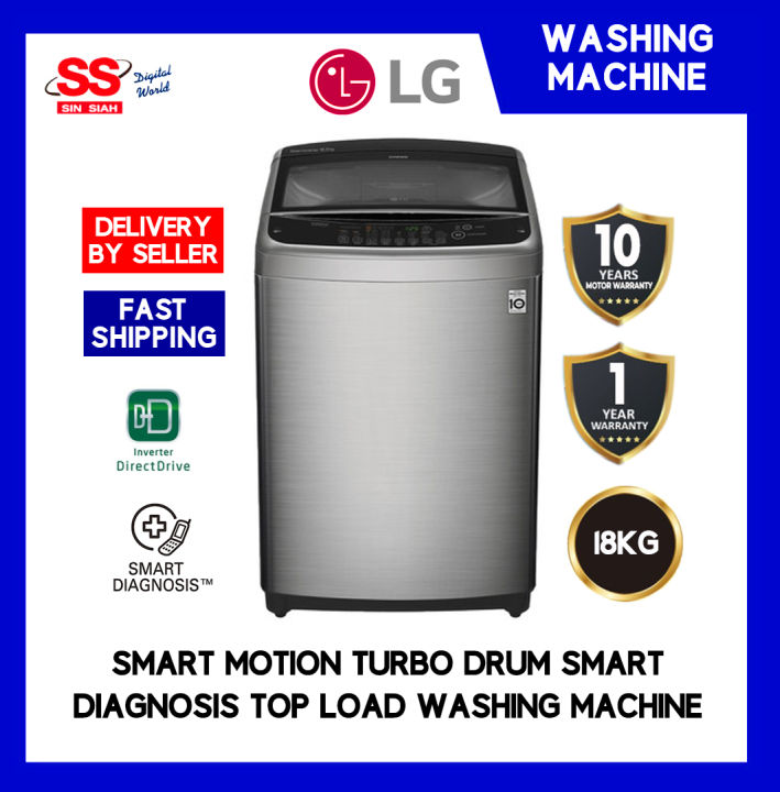 LG 18KG T2518VSAV Smart Inverter Control 3 Smart Motion Turbo Drum Smart Diagnosis Top Load Washing Machine