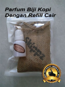 Parfum Mobil Unik Karung Goni Biji Kopi Dengan Refill Pengharum Dan Pewangi Ruangan Black Coffee