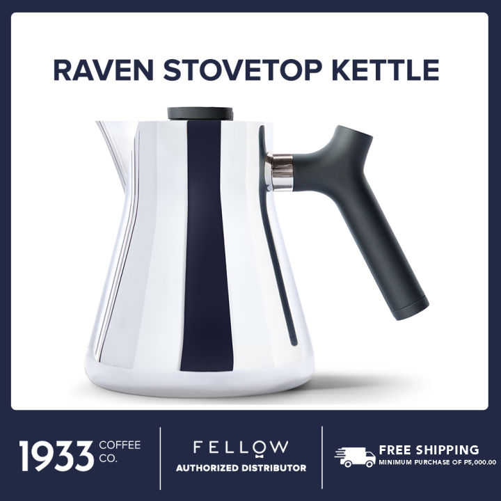 Fellow Raven Stovetop Tea Kettle Nonelectric Tea Pot with Strainer Pour Over Drip Coffee