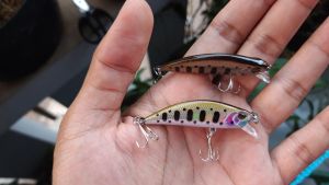 Umpan minnow lure sinking 5gr black light