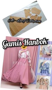pola instan / pola jiplak gamis HANBOK