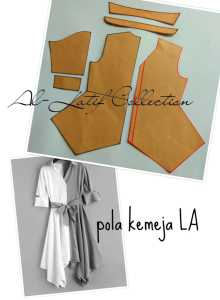 Pola instan / pola jiplak kemeja LA