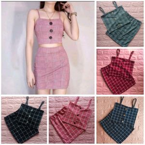 Checkered Terno Freesize!!! WOMEN TERNO OUTFIT