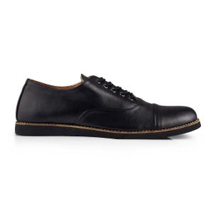 MNDY Official - Oxford Black- Sepatu Pantofel Pria Sapatu Formal Casual Kulit