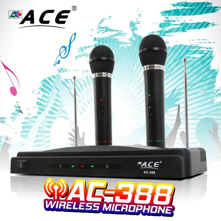 ACE Wireless Microphone AC 388 Lazada PH