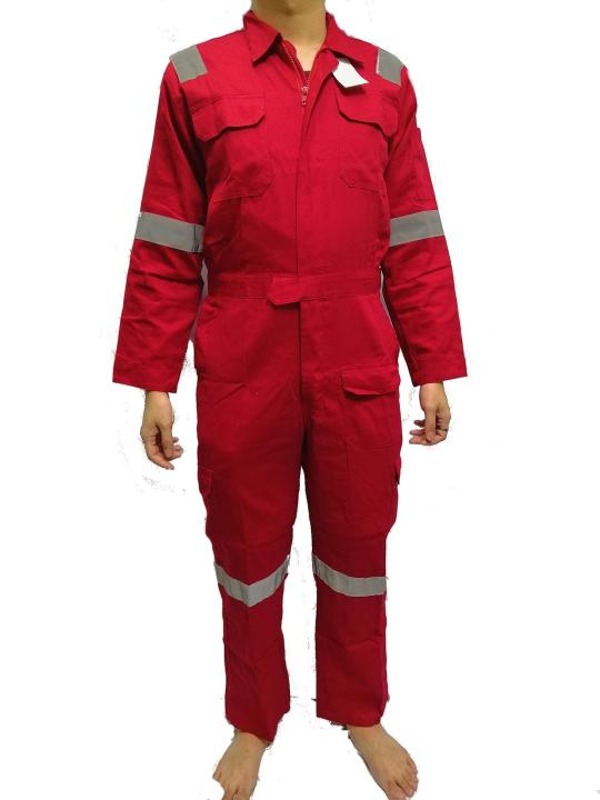 Pioneer Reflective premium red Coverall - M/L/XL/XXL Size nomex