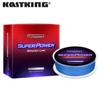 KastKing Brand 300M 500M 1000M SuperPower PE Braided Fishing Line 4 Strand 6-80LB Multifilament Fishing Line for Carp Fishing Wire Blue