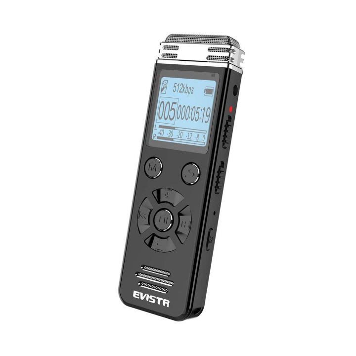 EVISTR Voice Recorder Noise Reduction Audio Recorder Rechargeable Voice