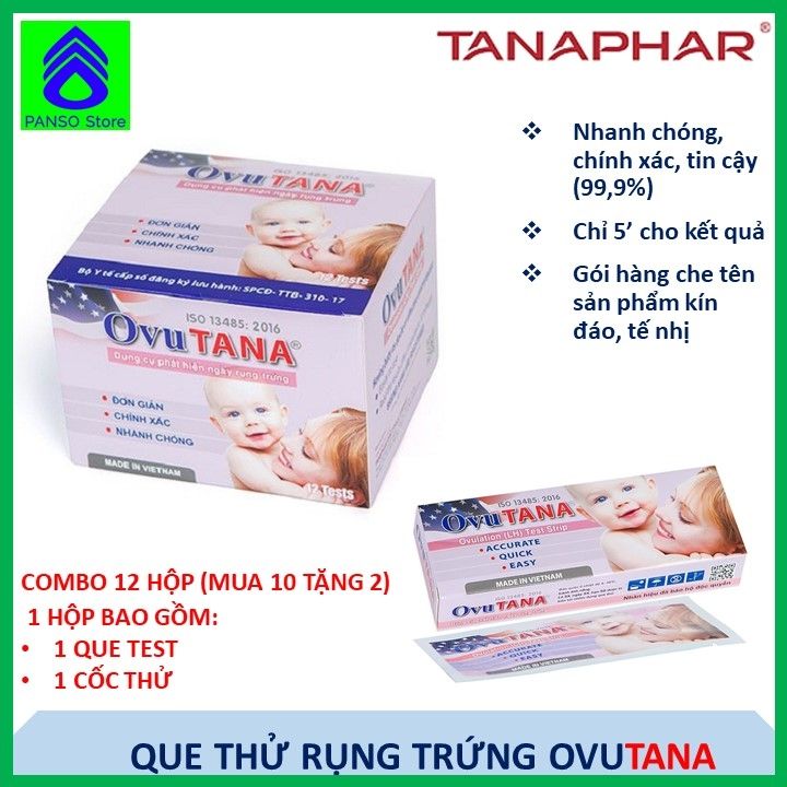 Que thử rụng trứng OVUTANA - Dụng cụ test thử ngày rụng trứng chính xác ...