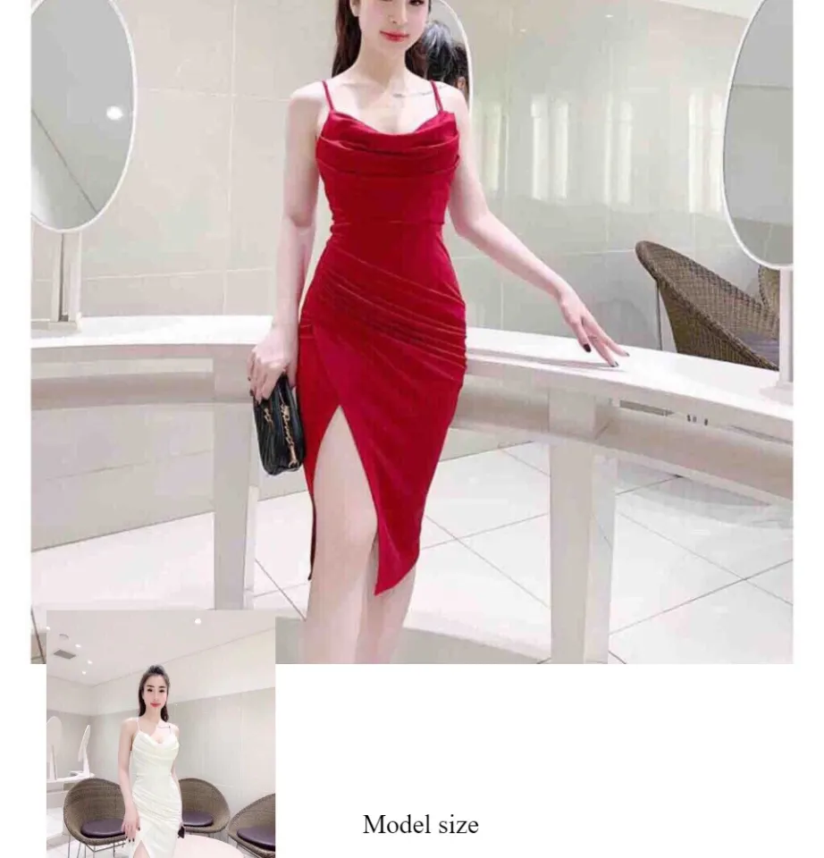 Đầm cổ đổ DRTT0127-10 | Sensorial Fashion