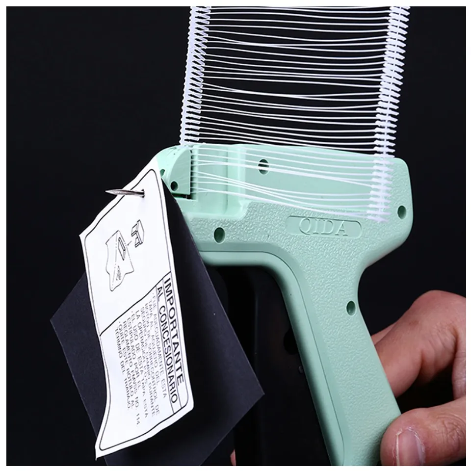 dress tag gun Tagging for Clothing, Standard Attacher Gun with 5 Steel Needles, 2000 pcs 2" Black and White Barbs Fasteners & 300 Clothing Labels, Yard Sale Retail Store Tagging Gun Package includes 2 long barbs and standard large needles Freedom Standard Tagging Gun