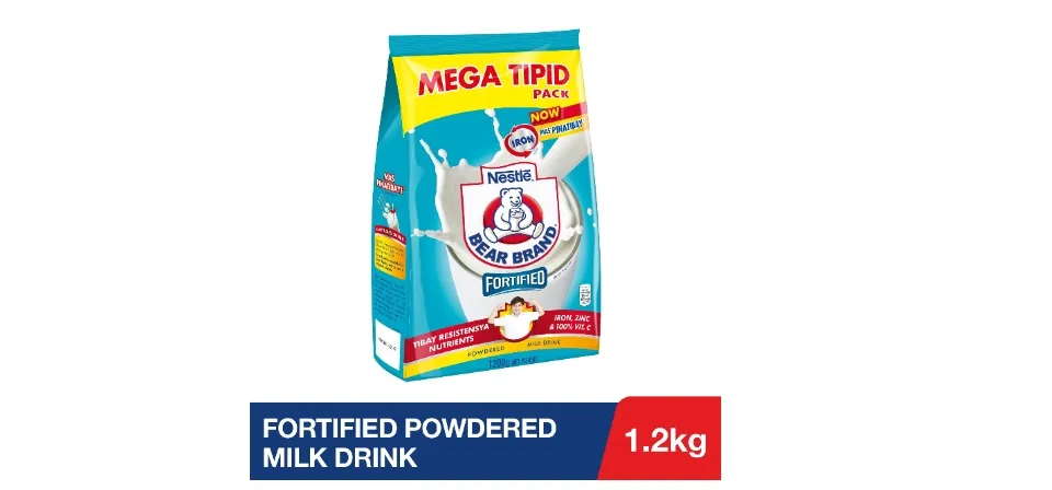 Bear Brand Fortified Powdered Milk Drink w/Iron, Zinc & Vitamin C 700gr  (Philippines)