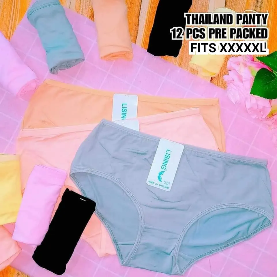 12 Pcs big size 3XL-5XL-7XL cotton Simple women THAILAND Panty