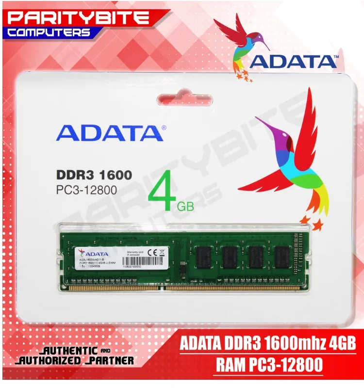 ADATA DDR3 1600 PC3-12800 4GB 2枚組 ADATA 4GB DDR3 1600Mhz PC3-12800 U-DIMM Desktop Memory