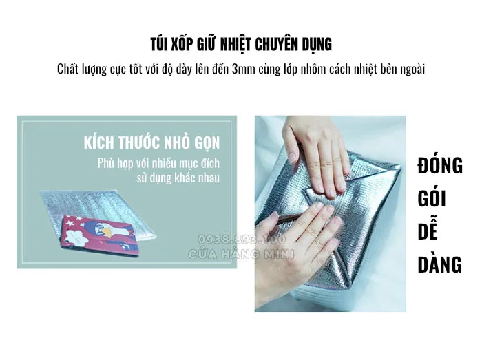 Túi Xốp Bạc Giữ Nhiệt Dày 3mm - 20x30cm Túi Xốp Bạc Giữ Nhiệt Dày 3mm - 20x30cm