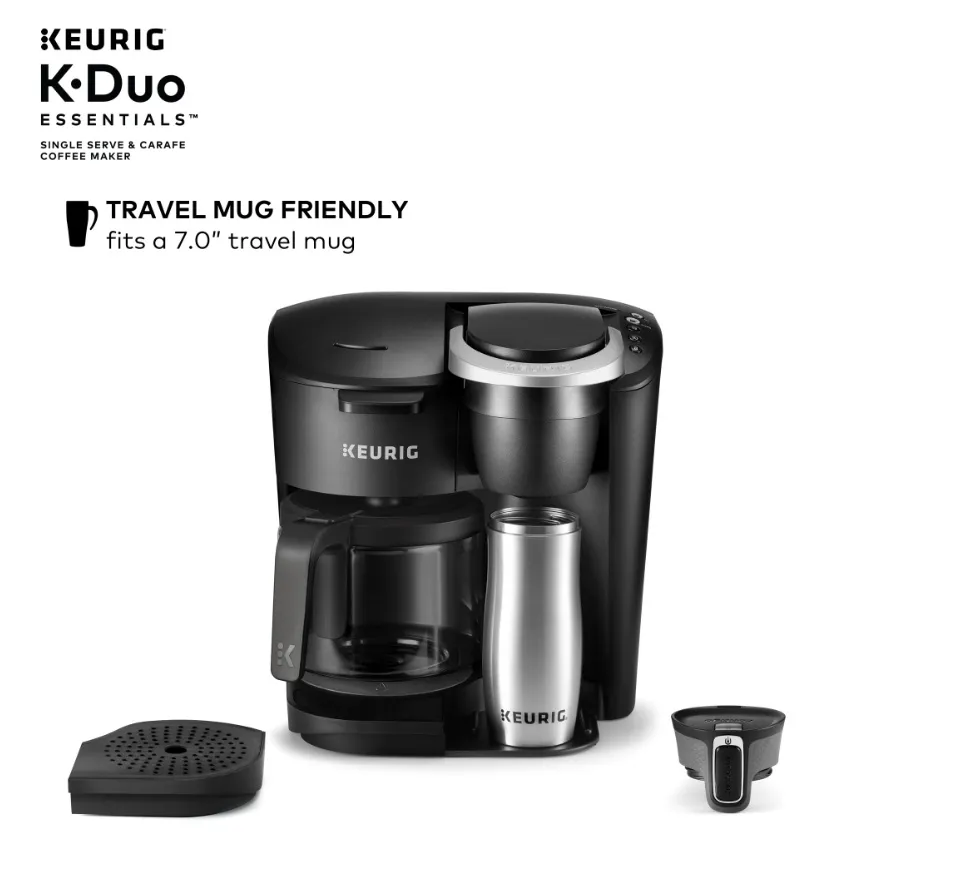 Keurig K Duo Essentials Single Serve Carafe Coffee Maker 110V Black Lazada PH