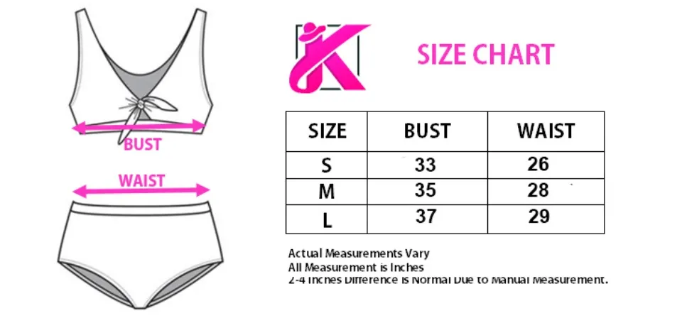 KILY Two Piece Swimsuit Padded Bikini Sports Swimwear 1A0069