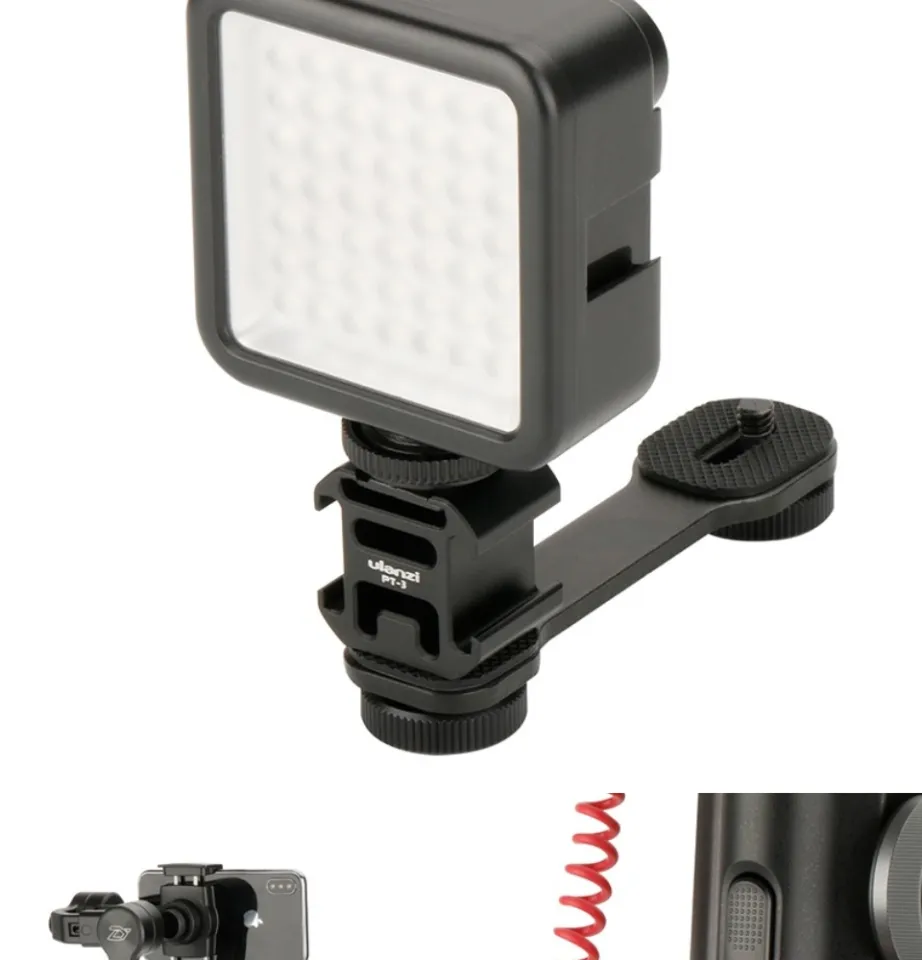 ULANZI PT-03 Triple Cold Shoe Mount Vlog Bracket for DJI OM