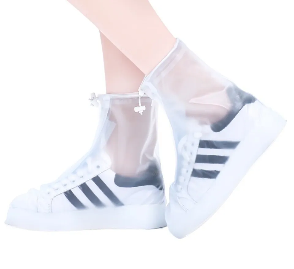 Anti-Slip Rain Waterproof Shoes Cover Color Reusable Elastic