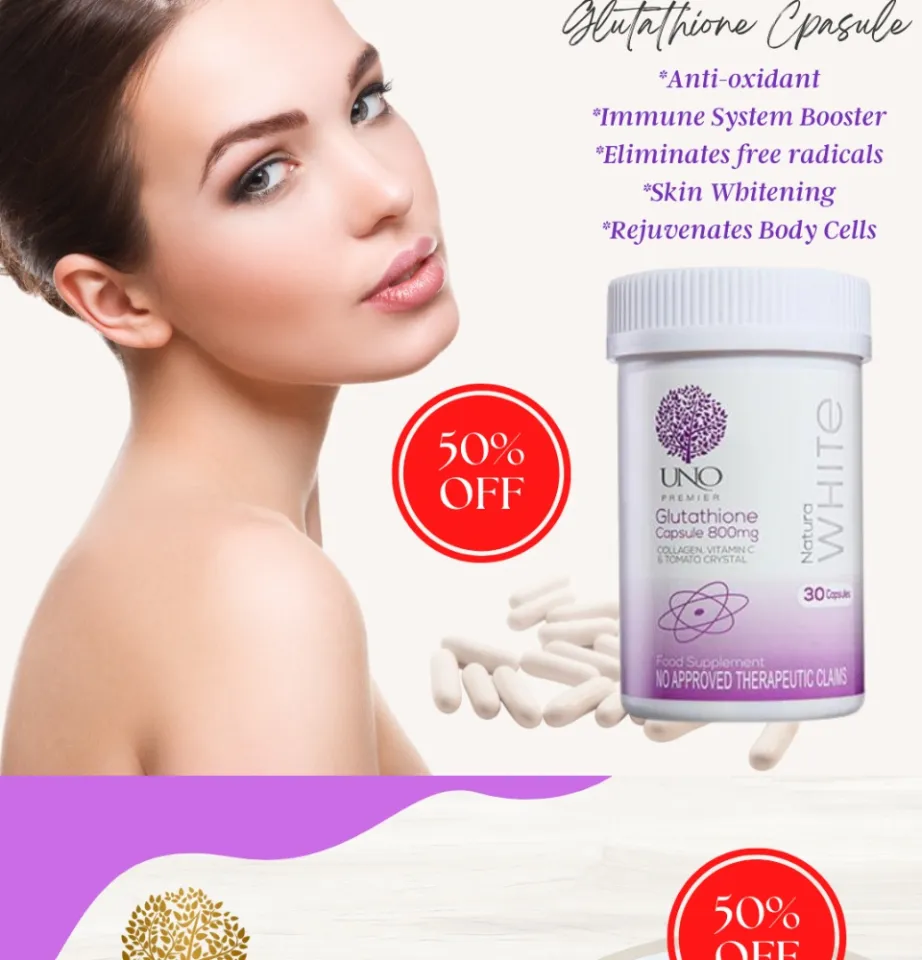 Beauty Station Uno Glutathione Capsule Natura White Gluta Capsule