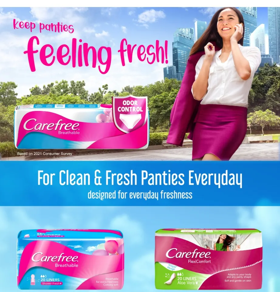 Carefree® Breathable Panty Liners
