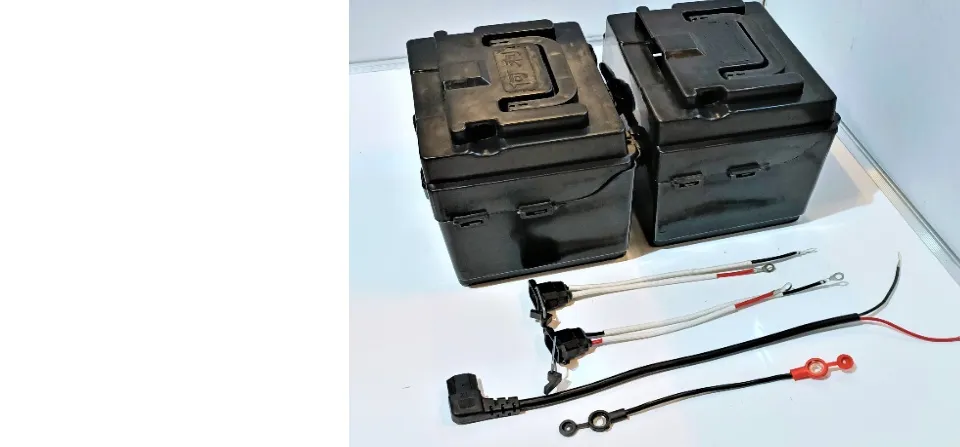 ebike battery case with complete set of connectors for romai mini