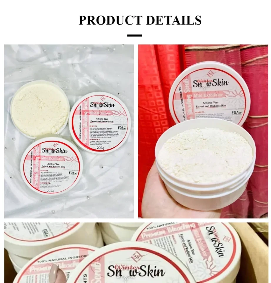 Winter Snow Skin Bleaching Scrub Whitening Moisturizing