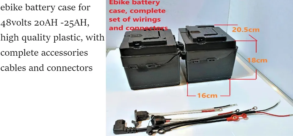 ebike battery case with complete set of connectors for romai mini