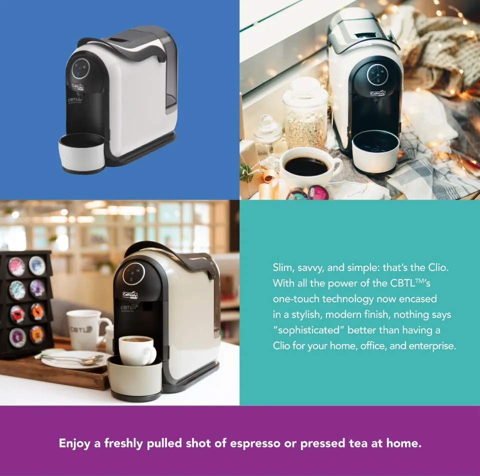 CBTL™ Bianca Coffee Machine Compact Coffee Machine With Built-In