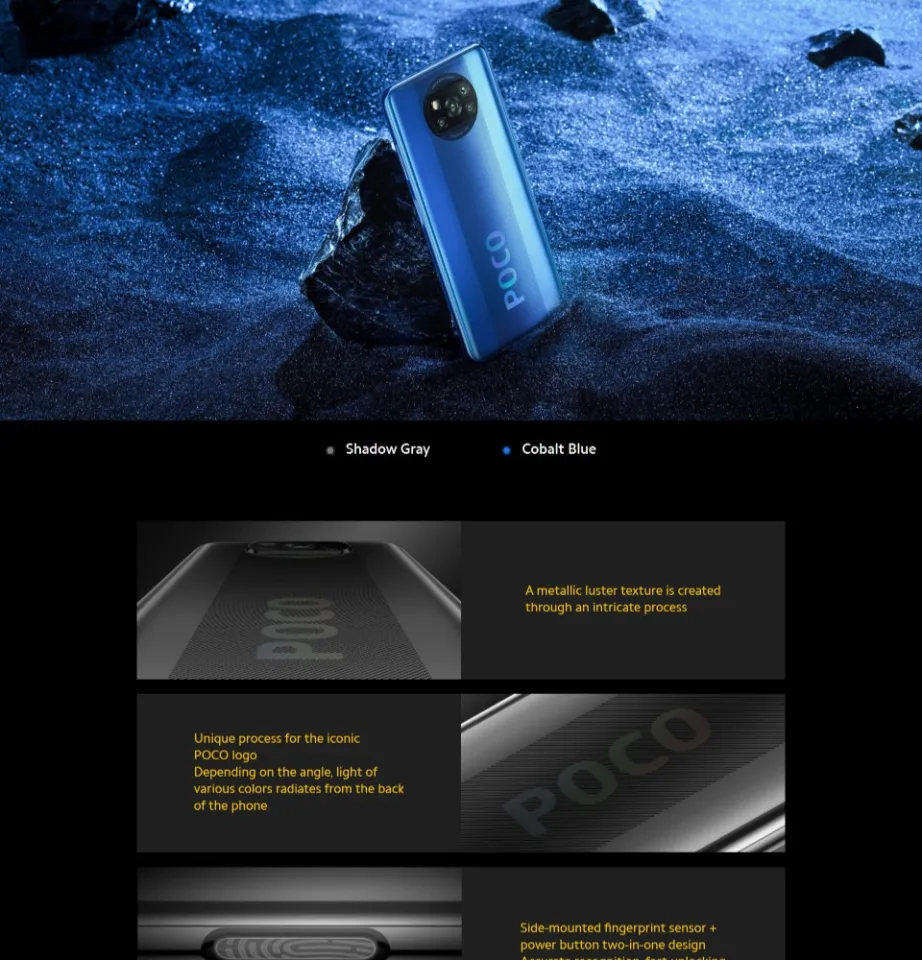 XIAOMI POCO X3 NFC 6GB RAM 64GB/128GB ROM Pocophone 6.67