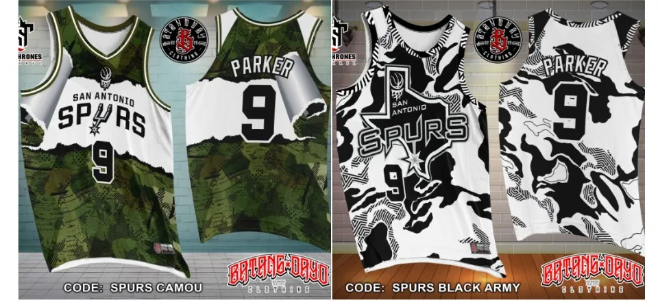 Spurs best sale army jersey