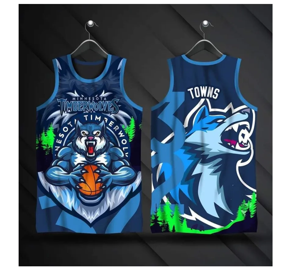 Authentic karl outlet anthony towns jersey