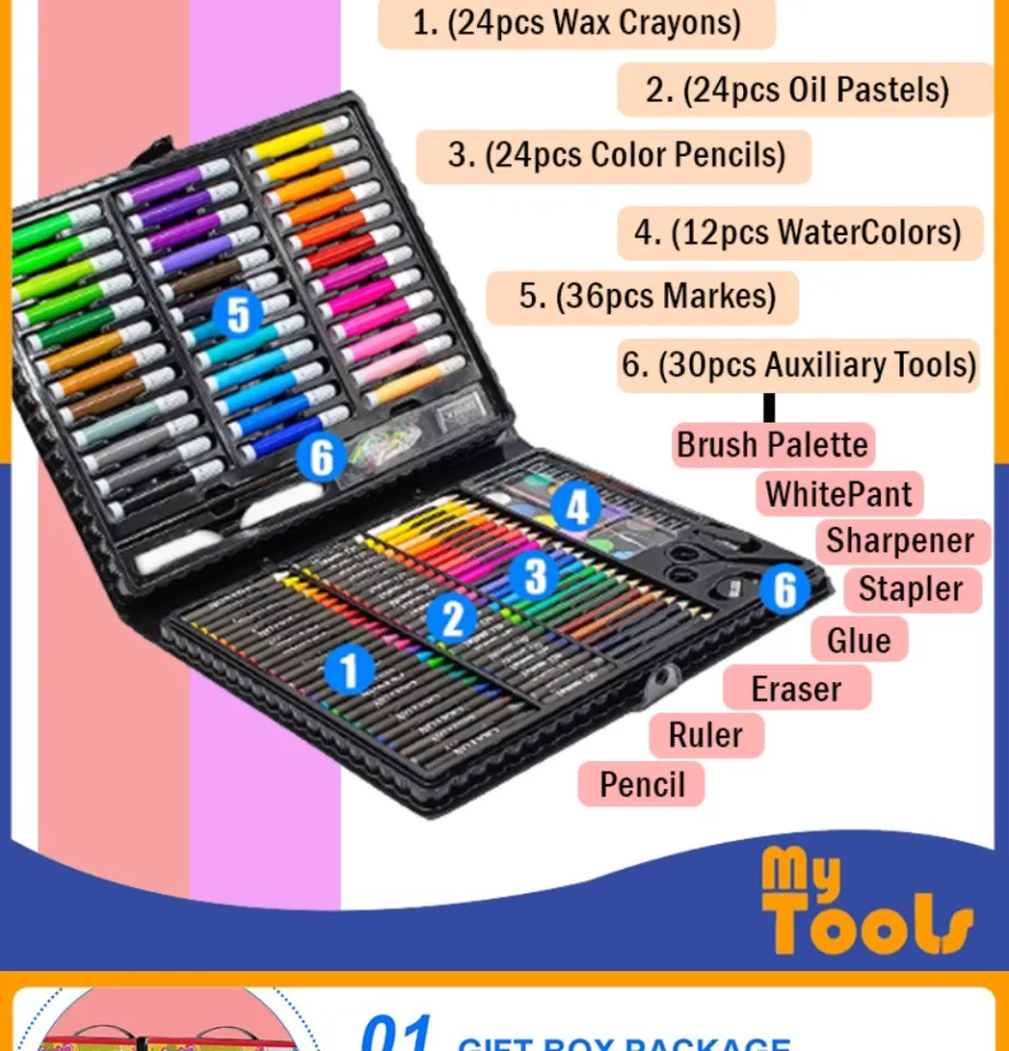 150 Pcs Professional Color Pencil Child Drawing Set,Painting Set Colored  Pencils for Children Art Supplies