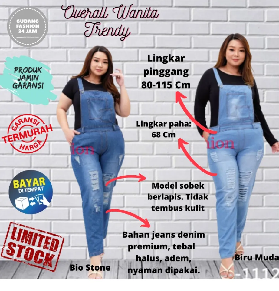 Jumpsuit big hot sale size murah