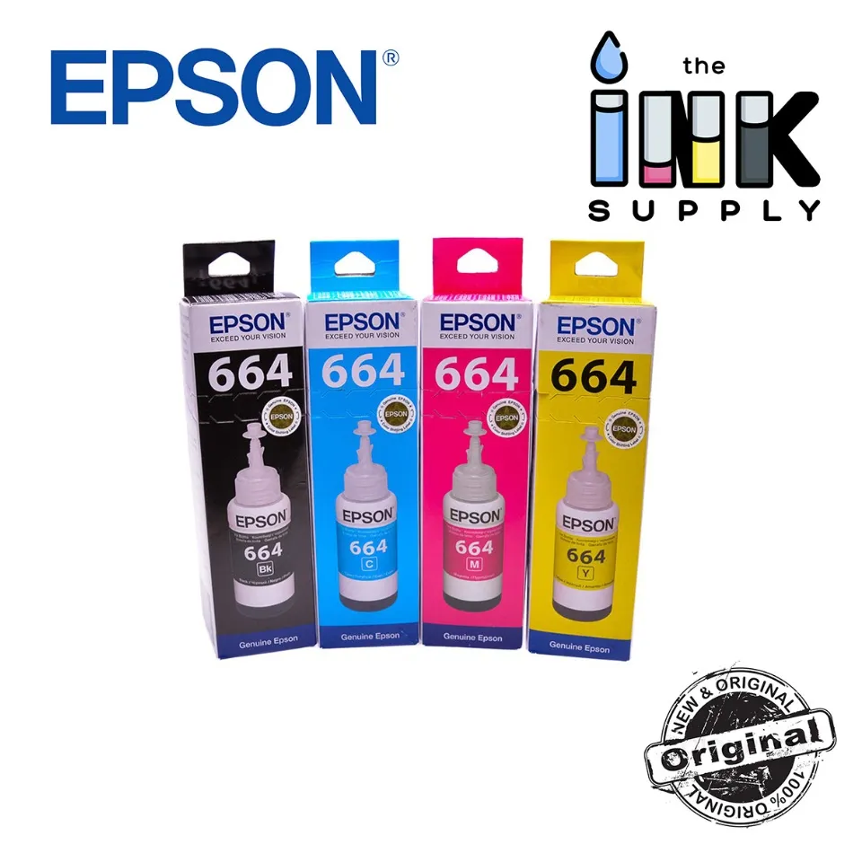 Epson 664 Black Ink Bottle - (T6641 Ecotank Printer Cartridge)