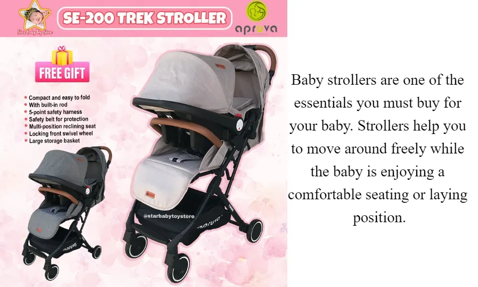 Star Baby Apruva SE 200 Travel System Stroller with Car Seat for Baby Lazada PH