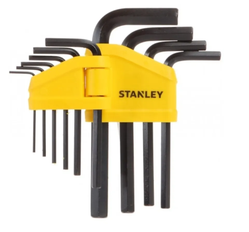 STANLEY 69-253 10PCS HEX ALLEN KEY SHORT BLACK ALLEN KEYS HEX