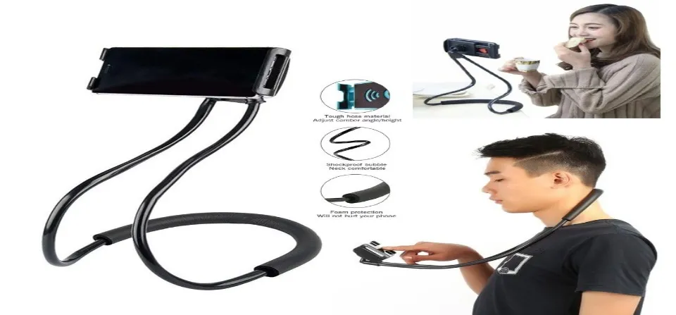 Lazy Neck Phone Holder Stand Flexible Universal Lazy Neck Bracket